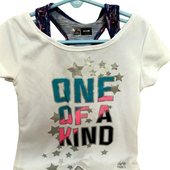 Girls Size 4-5 Wonder Nation Swimsuit and RBX 2 Piece Leggings & Top Outfit - Picture 4 of 8